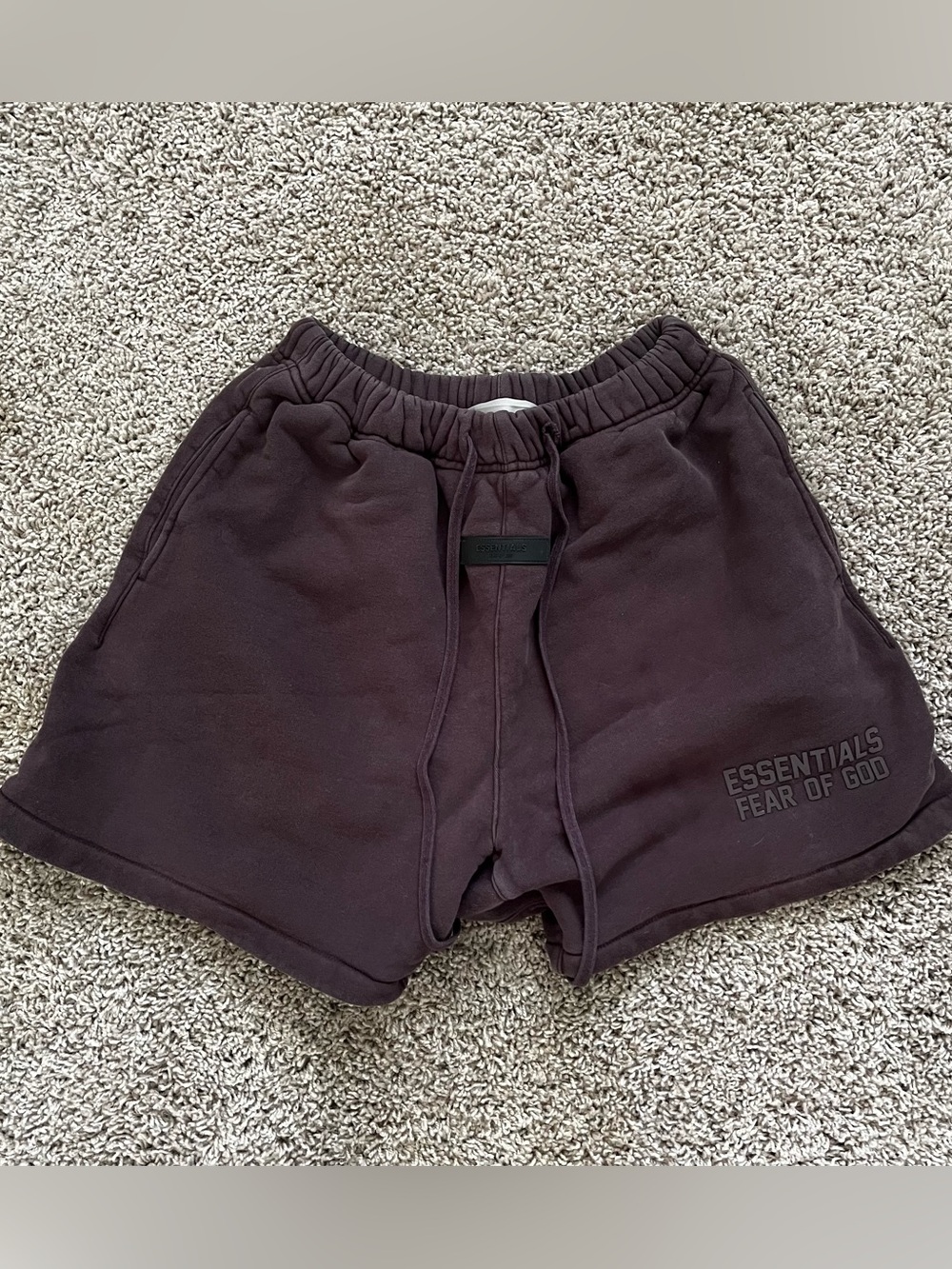 Essentials Men's Dark Brown Athletic Shorts